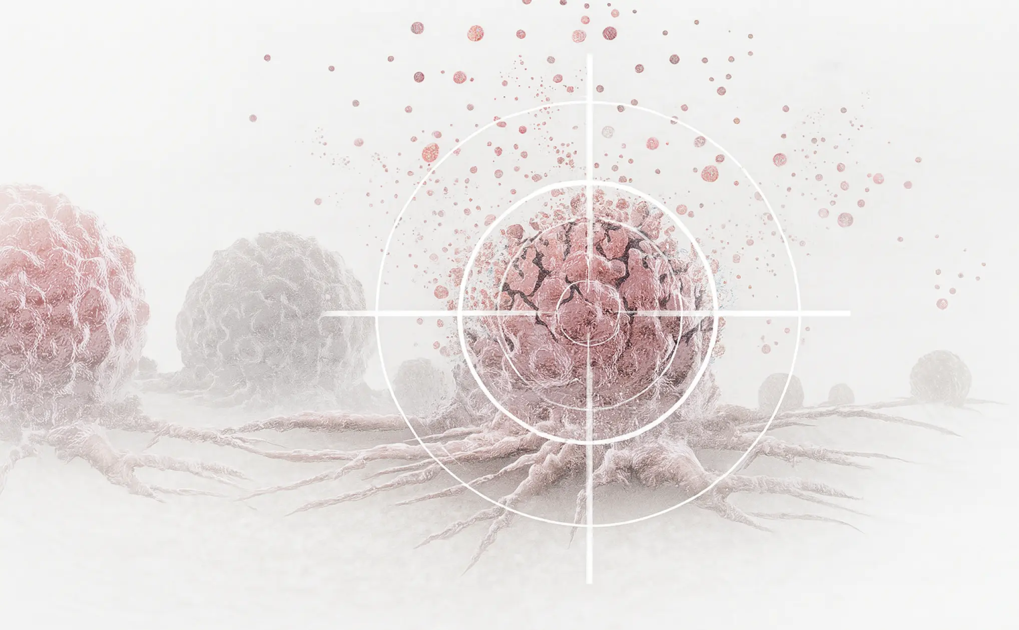 Targeted cancer cell therapy illustration highlighting SunAct’s advanced cancer cellular therapies in India